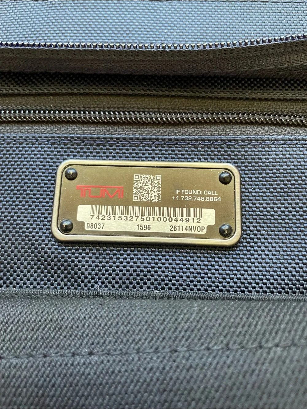 Tumi Alpha Ballistic Nylon Expandable Laptop Briefcase Shoulder Bag Navy Commute